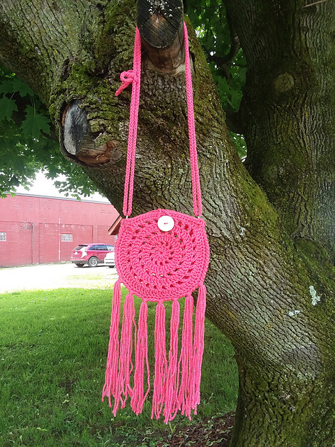 Flamingo Fringe Satchel