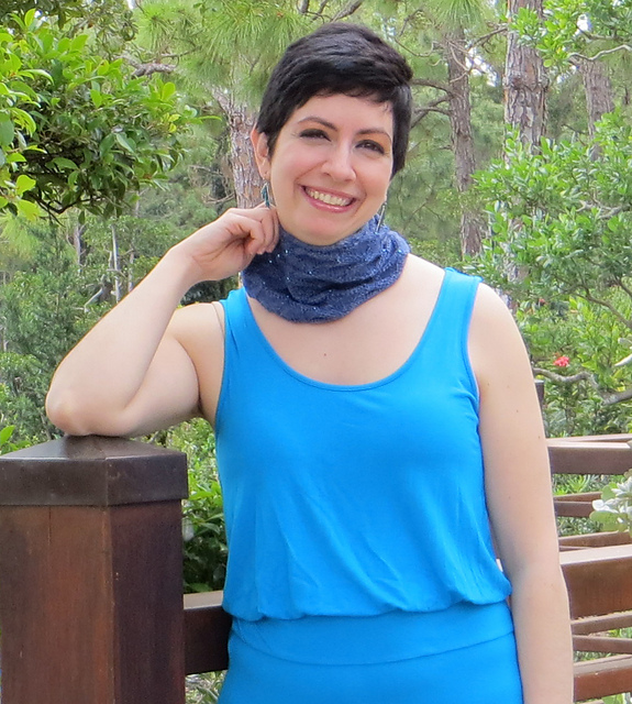The Alexis Blue Cowl