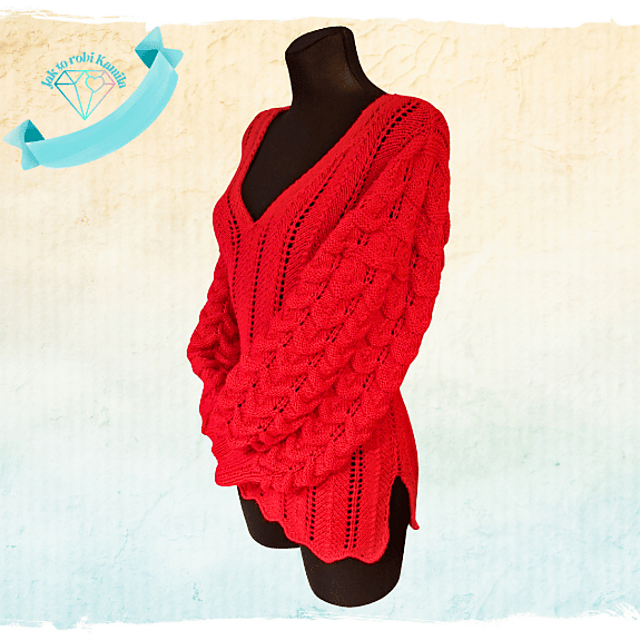Rubinowy Fiord - sweter