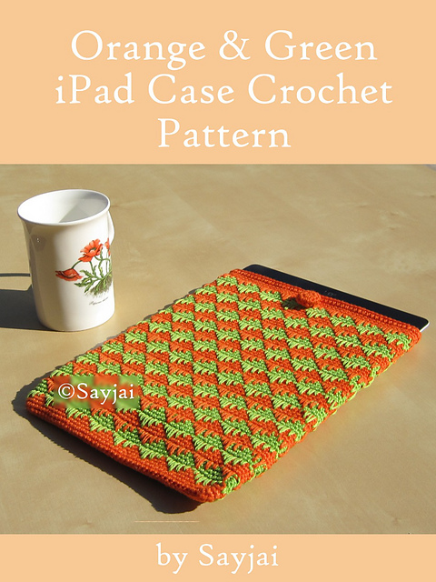Orange & Green iPad Case