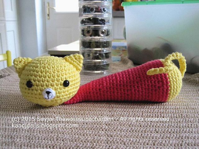 Yellow Cat Wrist Rest