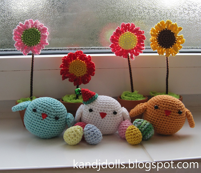 Four Seasons Birds Amigurumi