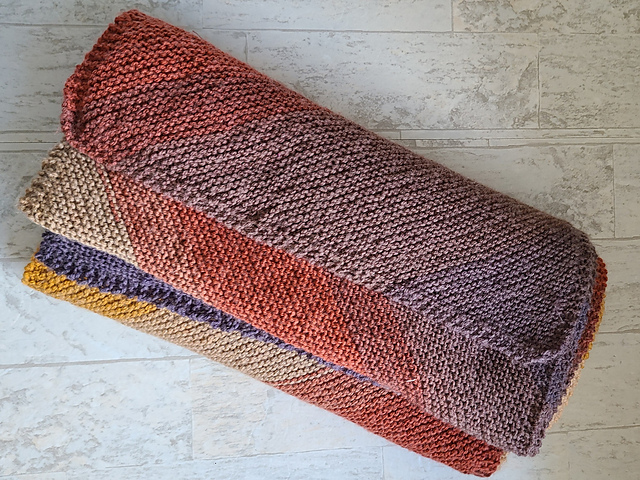 Angled Garter Stitch Scarf