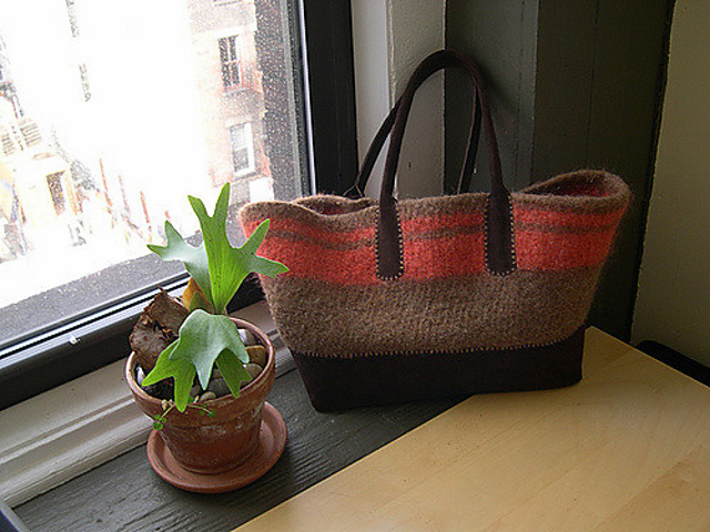 Felted Winter Tote