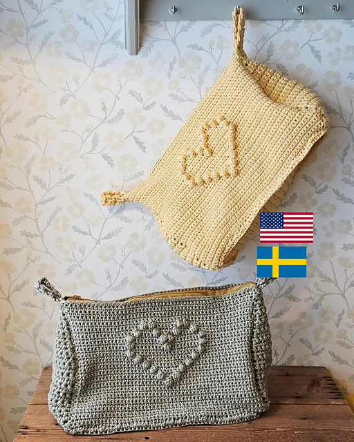 Necessär med hjärta make up bag