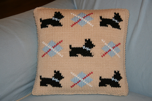 Scottie Dog Cushion
