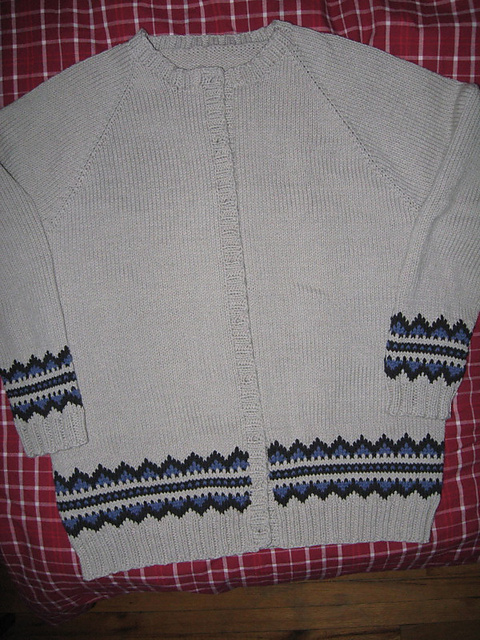 Fair Isle Seamless Cardigan 
