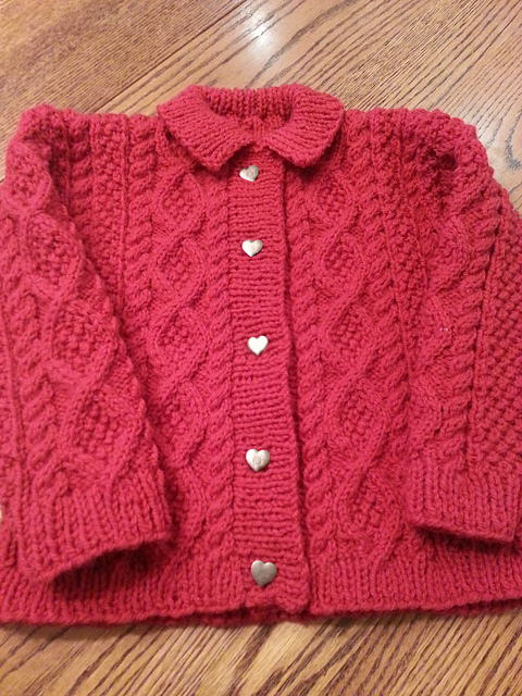 Childs Aran Cardigan