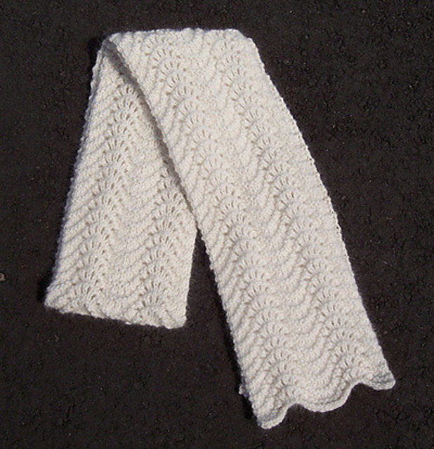 Feather and Fan Scarf
