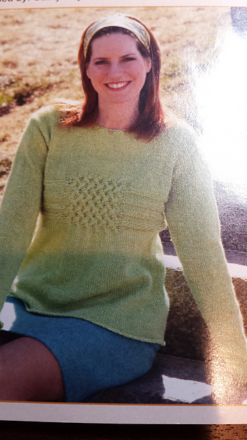 Merino/Silk Placed Cable Pullover