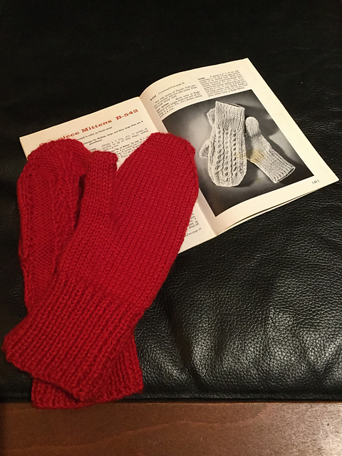 One-Piece Mittens B-542