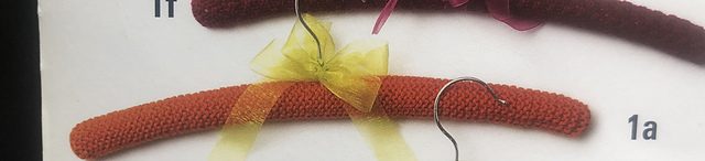 One Colour Garter Stitch Coat Hangers