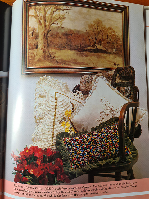 Cushion with wattle