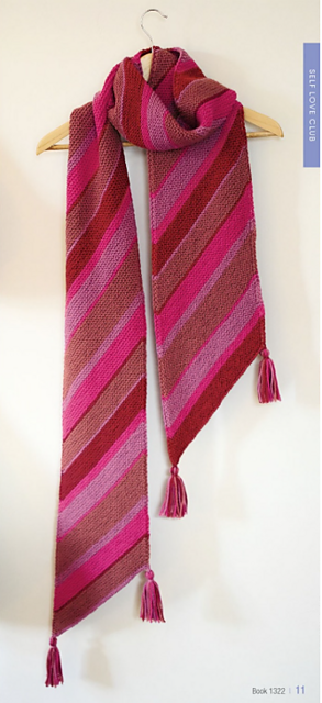 Wellbeing stripe scarf