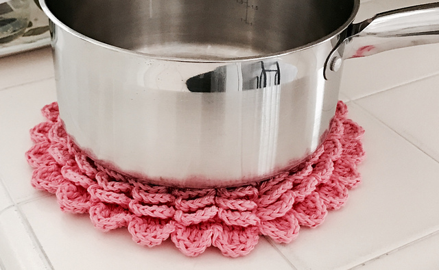 Crochet Blossom Trivet