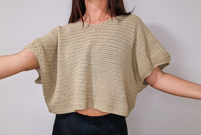 Half Double Crochet Crop Top