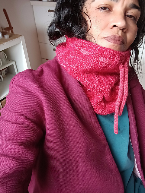 Alpaca Draw String Cowl Hat
