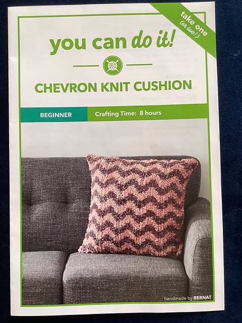 Chevron Knit Cushion