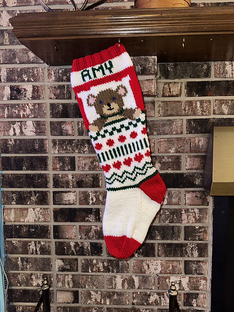 Teddy bear stocking