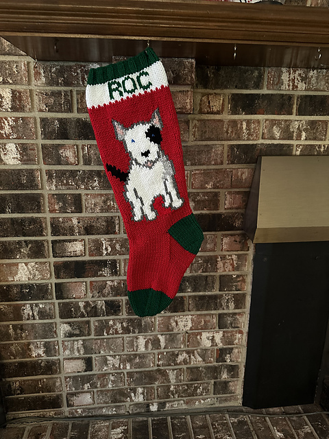 Bull Terrier Stocking