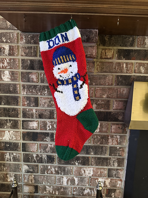 Snowman Stocking