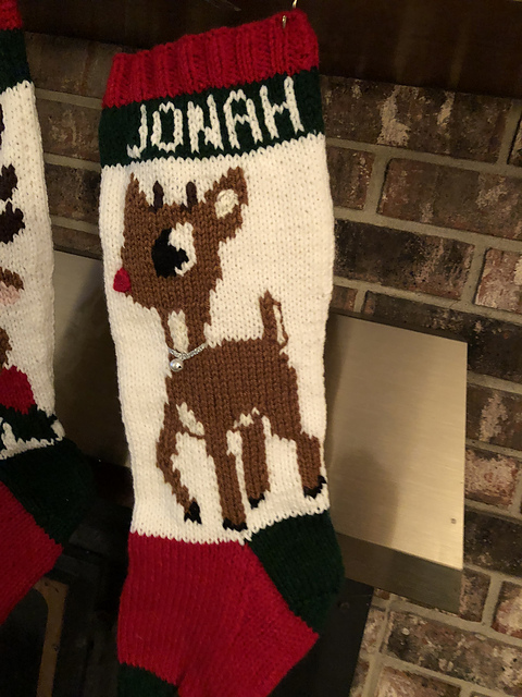 Rudolph Christmas Stocking