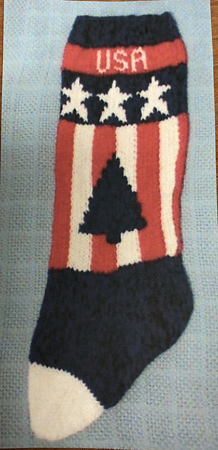 Patriotic Christmas Stocking