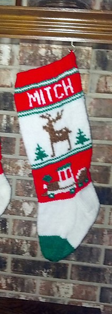 Deer Christmas Stocking