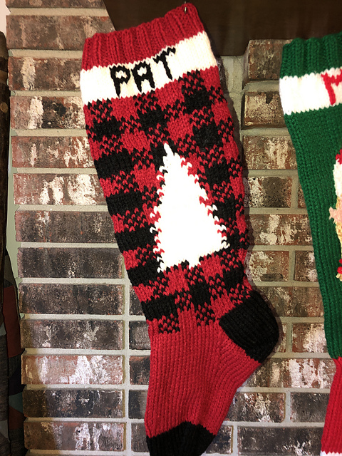 Plaid Tree Stocking