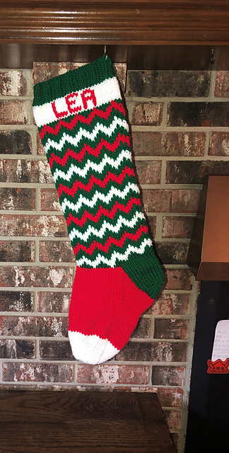 Chevron Christmas Stocking