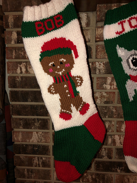 Gingerbread Boy Stocking