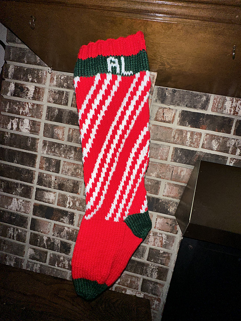 Candy stripe stocking