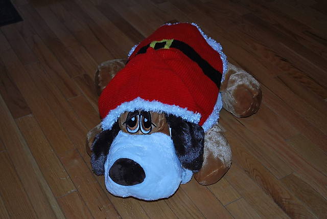 Knit Santa Dog Sweater