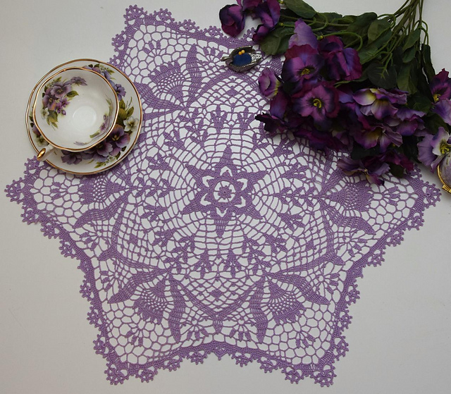 Twinkling Tulip Doily