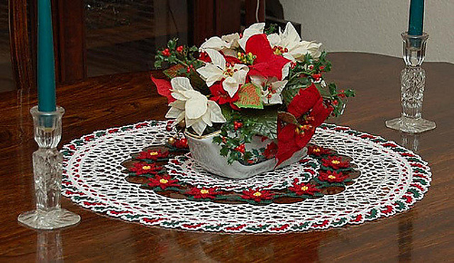 Yuletide Poinsettia Centerpiece