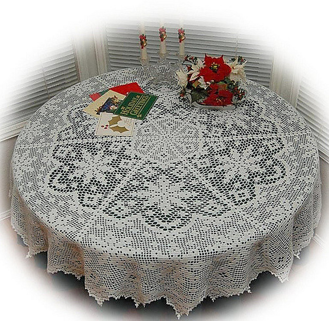 Snow Fields Tablecloth