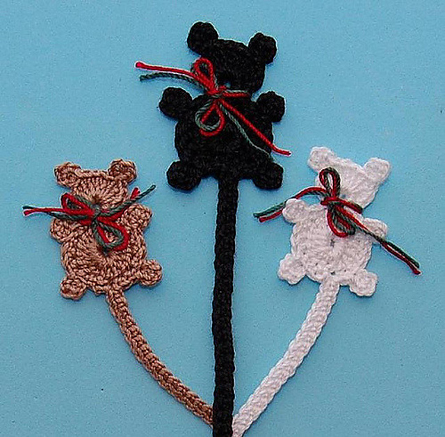 Christmas Teddy Bear Bookmarker