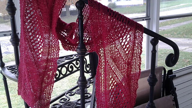 Lattice Cable Scarf