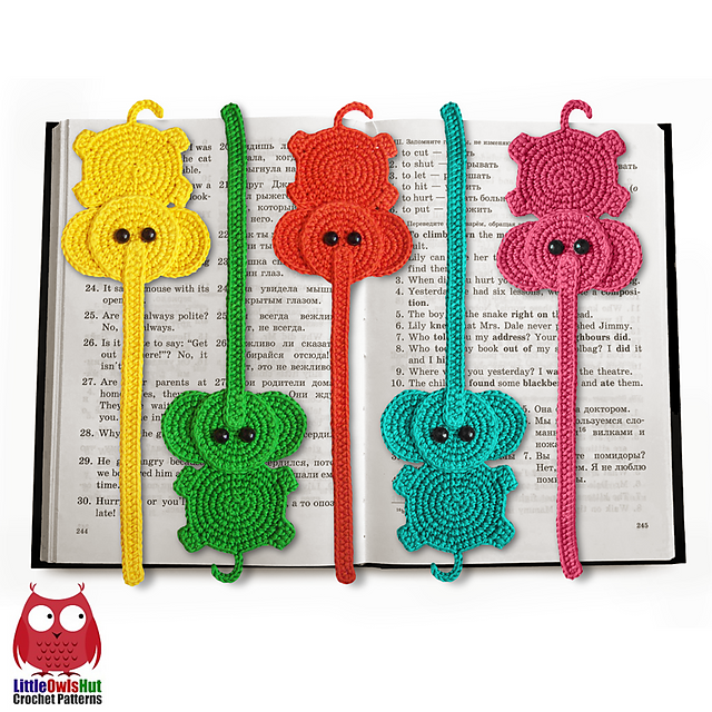 142 Elephant bookmark or decor