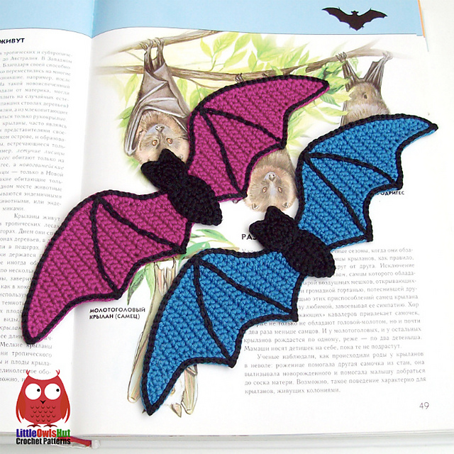 163 Bat bookmark or decor