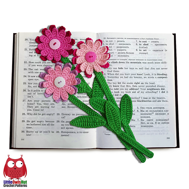 068 Gerber Flower Bookmark