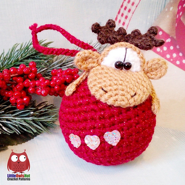 261 Moose or Reindeer on a bauble