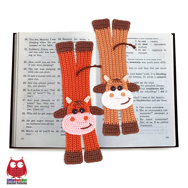 266 Funny Bull Bookmark or decor