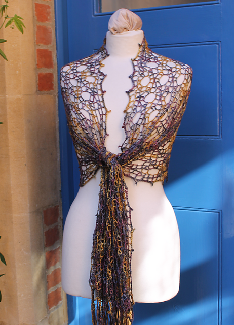 Geometric Jewels Evening Shawl