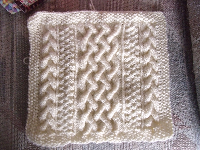 Aran Knit Block 2