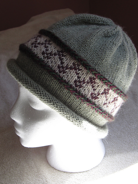 Fair Isle Latvian Braid Hat
