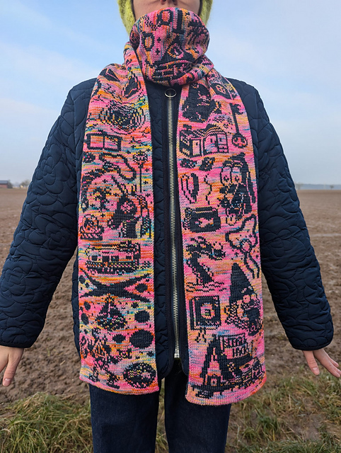 Ravelry: Our Mysterious Summer Scarf pattern by Katharina Kuntz