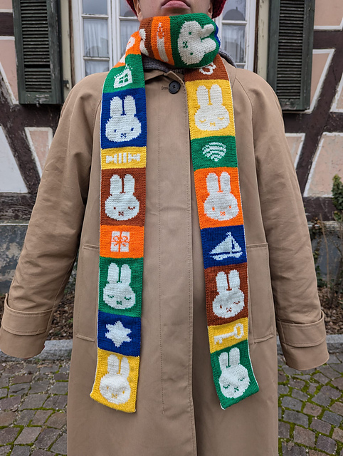 Colorful Bunny Scarf