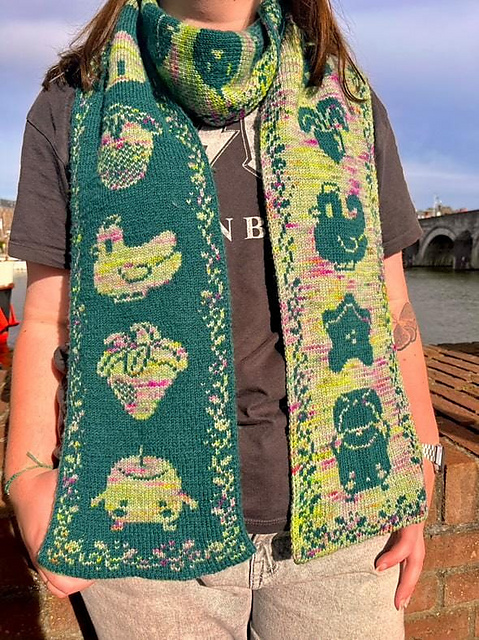 Ravelry: Keepers Of The Forest Scarf pattern by Katharina Kuntz