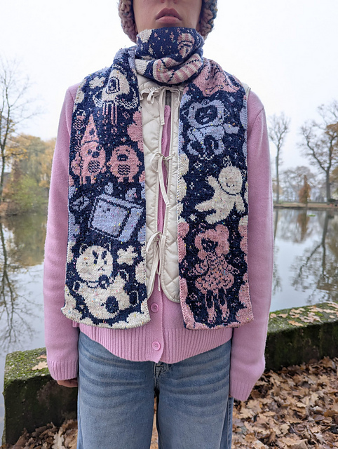 Ravelry: Another Sidequest Scarf pattern by Katharina Kuntz